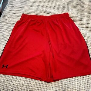 Under Armour Men's Vibrant Red Athletic Shorts